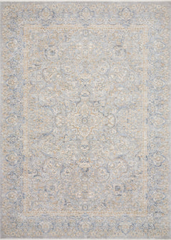 Loloi Rugs Pandora Collection Rug in Stone, Gold - 7.8 x 7.8 feet