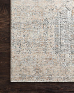 Loloi Rugs Pandora Collection Rug in Ivory, Mist - 7.8 x 7.8 feet