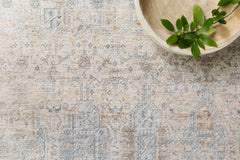 Loloi Rugs Pandora Collection Rug in Ivory, Mist - 7.8 x 7.8 feet