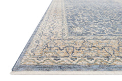 Loloi Rugs Pandora Collection Rug in Dark Blue, Ivory - 7.8 x 10 feet