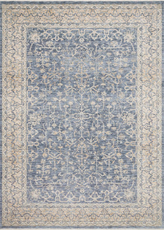 Loloi Rugs Pandora Collection Rug in Dark Blue, Ivory - 7.8 x 10 feet