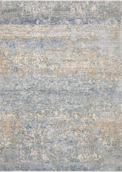 Loloi Rugs Pandora Collection Rug in Blue, Gold - 6.3 x 8.8 feet