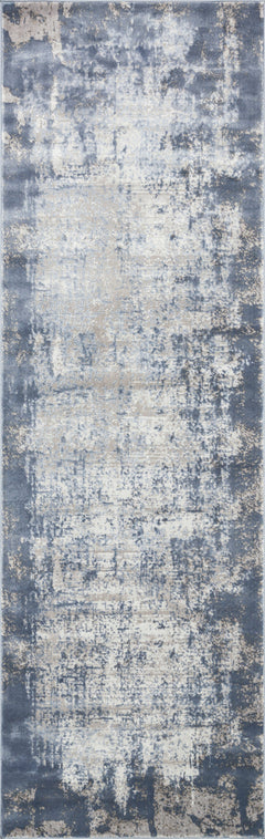 Loloi Rugs Patina Collection Rug in Denim, Grey - 7.8 x 10.8 feet