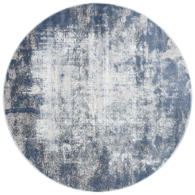 Loloi Rugs Patina Collection Rug in Denim, Grey - 7.8 x 7.8 feet