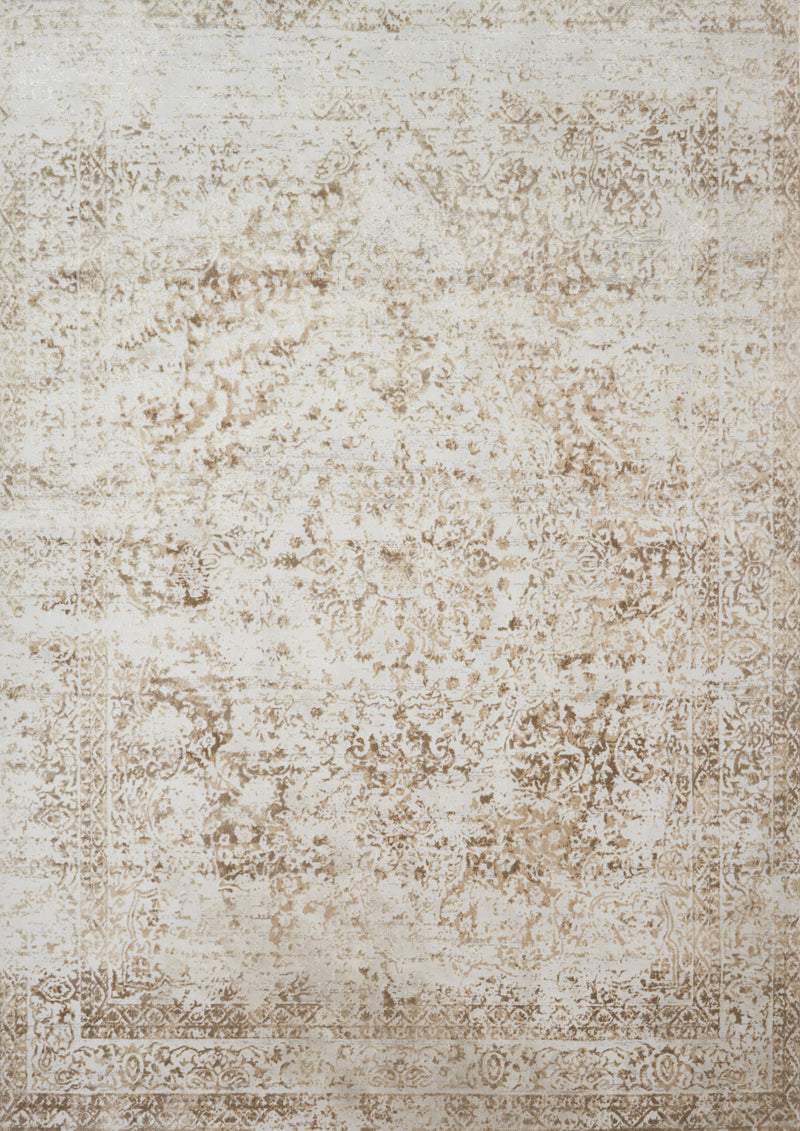 Loloi Rugs Patina Collection Rug in Champagne, Lt. Grey - 7.8 x 10.8 feet