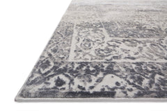 Loloi Rugs Patina Collection Rug in Silver, Lt. Grey - 6.6 x 9.2 feet