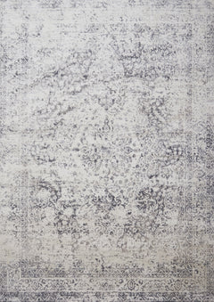 Loloi Rugs Patina Collection Rug in Silver, Lt. Grey - 6.6 x 9.2 feet