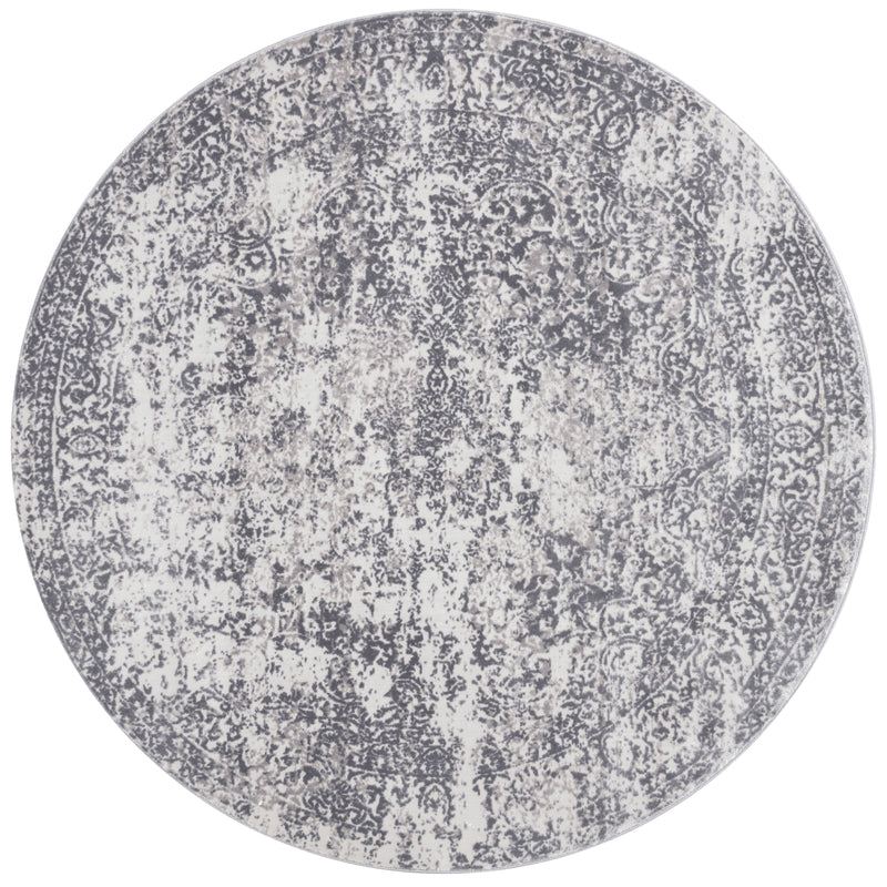 Loloi Rugs Patina Collection Rug in Silver, Lt. Grey - 7.8 x 7.8 feet