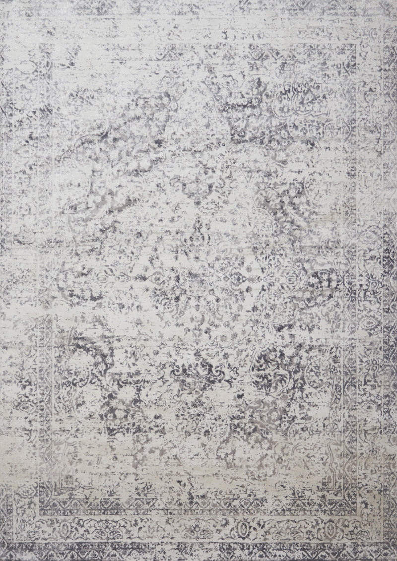 Loloi Rugs Patina Collection Rug in Silver, Lt. Grey - 7.8 x 10.8 feet