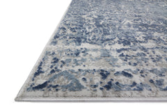 Loloi Rugs Patina Collection Rug in Blue, Stone - 7.8 x 10.8 feet