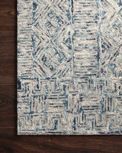 Loloi Rugs Peregrine Collection Rug in Ocean - 7.8 x 9.8 feet