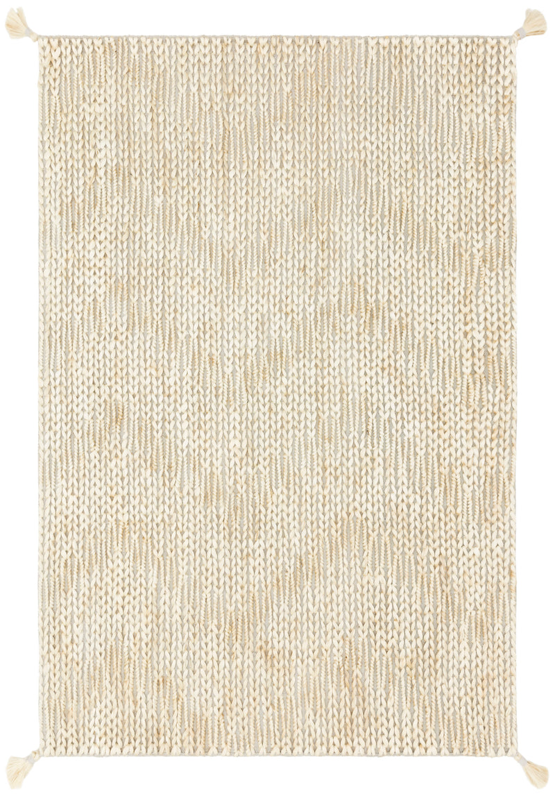 Loloi Rugs Playa Collection Rug in Lt Grey, Ivory - 7.8 x 9.8 feet