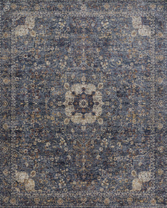 Loloi Rugs Porcia Collection Rug in Blue, Blue - 7.8 x 7.8 feet