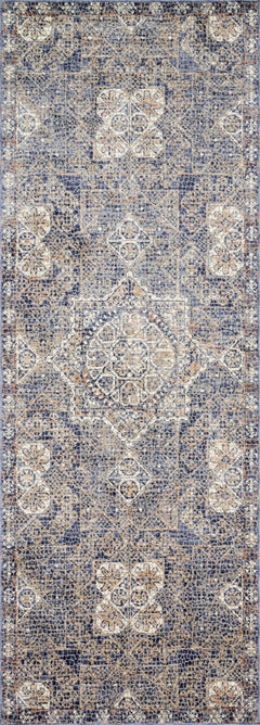 Loloi Rugs Porcia Collection Rug in Blue, Blue - 7.8 x 10 feet