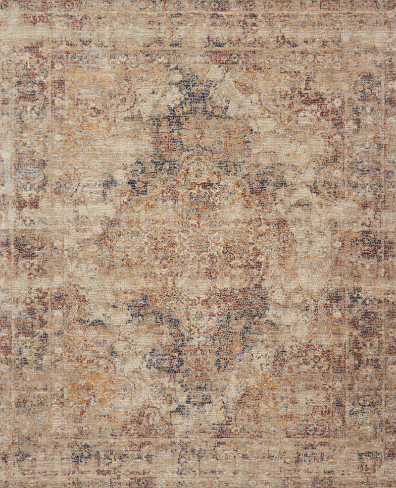 Loloi Rugs Porcia Collection Rug in Ivory, Ivory - 6.6 x 9.3 feet