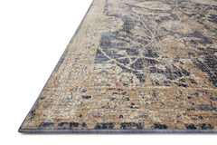 Loloi Rugs Porcia Collection Rug in Blue, Beige - 6.6 x 9.3 feet