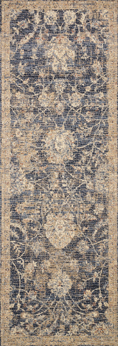 Loloi Rugs Porcia Collection Rug in Blue, Beige - 7.8 x 7.8 feet