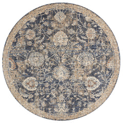 Loloi Rugs Porcia Collection Rug in Blue, Beige - 6.6 x 9.3 feet