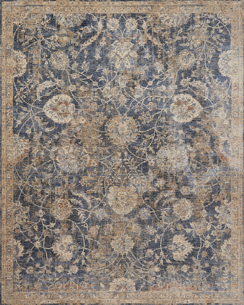 Loloi Rugs Porcia Collection Rug in Blue, Beige - 7.8 x 10 feet