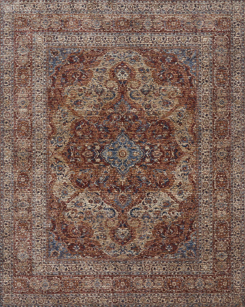 Loloi Rugs Porcia Collection Rug in Adobe Spice, Adobe Spice - 7.8 x 10 feet