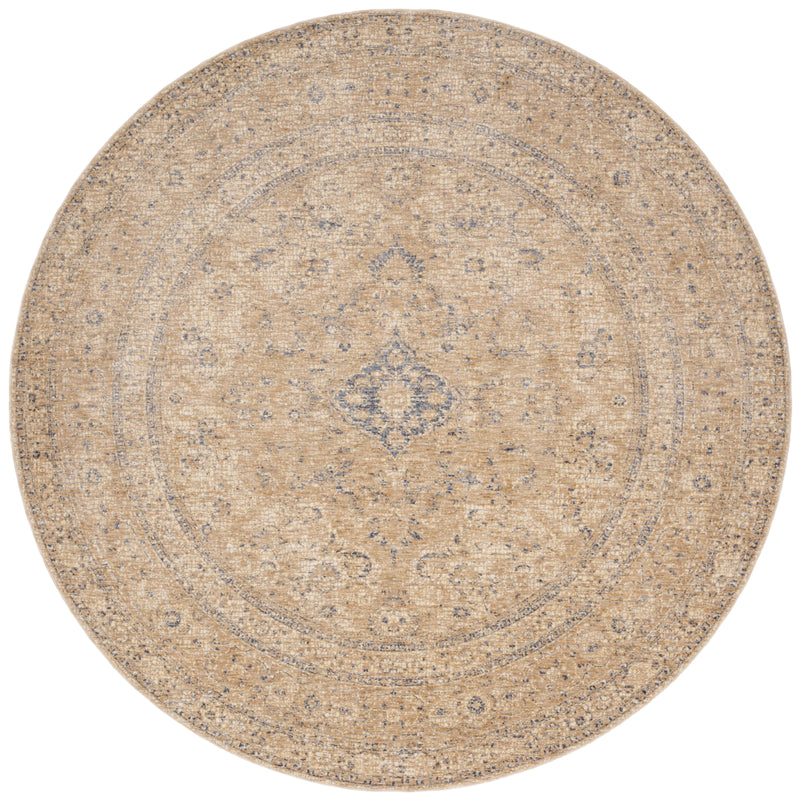 Loloi Rugs Porcia Collection Rug in Beige, Beige - 7.8 x 7.8 feet