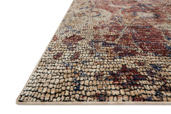 Loloi Rugs Porcia Collection Rug in Red, Beige - 7.8 x 10 feet