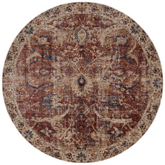 Loloi Rugs Porcia Collection Rug in Red, Beige - 7.8 x 10 feet