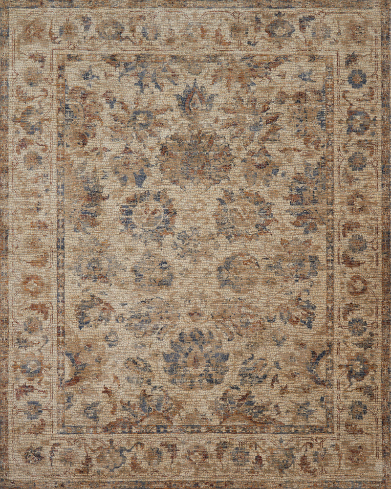 Loloi Rugs Porcia Collection Rug in Natural, Natural - 6.6 x 9.3 feet