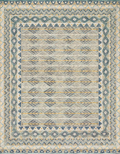 Loloi Rugs Priti Collection Rug in Grey, Lagoon - 7.8 x 7.8 feet