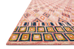 Loloi Rugs Priti Collection Rug in Pink, Sunset - 7.8 x 9.8 feet