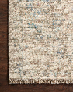 Loloi Rugs Priya Collection Rug in Natural, Blue - 8.5 x 12 feet