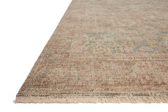 Loloi Rugs Priya Collection Rug in Denim, Rust - 8.5 x 12 feet