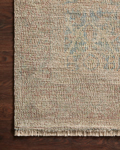 Loloi Rugs Priya Collection Rug in Denim, Rust - 8.5 x 12 feet