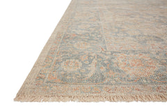 Loloi Rugs Priya Collection Rug in Bone, Bluestone - 7.8 x 9.8 feet