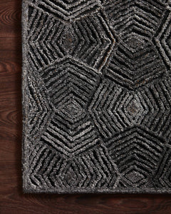 Loloi Rugs Prescott Collection Rug in Charcoal - 9.3 x 13 feet