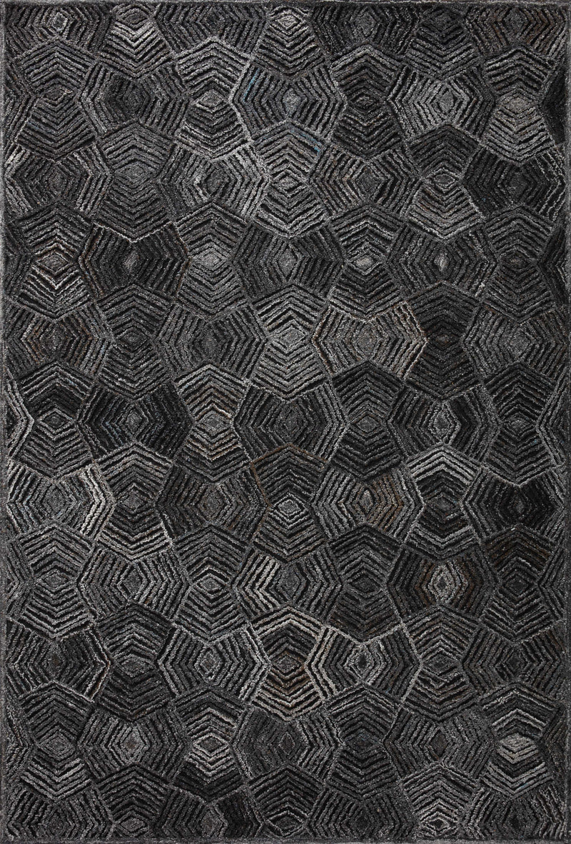 Loloi Rugs Prescott Collection Rug in Charcoal - 7.8 x 9.8 feet