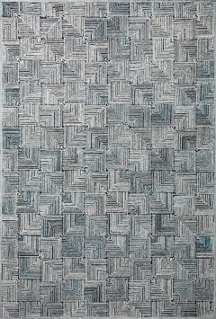 Loloi Rugs Prescott Collection Rug in Arctic Blue - 9.3 x 13 feet