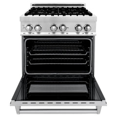 ZLINE Appliance Package - 30 in. Gas Range, 30 in. Range Hood, Microwave Oven, 3KP-RGRHC30-DWV