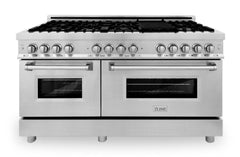 ZLINE 60 in. Dual Fuel Range & 60 in. Range Hood Package, 2KP-RARH60