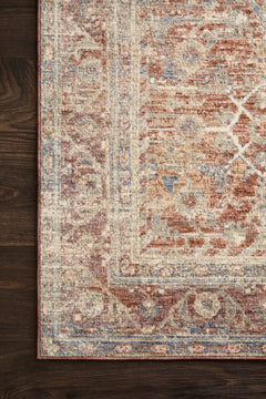 Loloi Rugs Revere Collection Rug in Terracotta, Multi - 7.8 x 10 feet