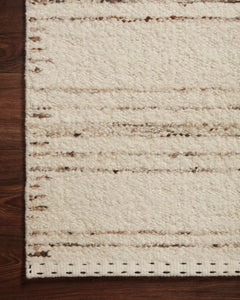 Loloi Rugs Roman Collection Rug in Ivory, Pebble - 4 x 6 feet