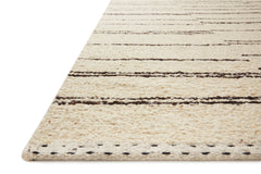 Loloi Rugs Roman Collection Rug in Natural, Charcoal - 4 x 6 feet