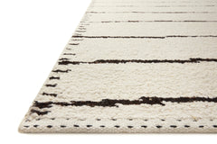 Loloi Rugs Roman Collection Rug in Ivory, Black - 4 x 6 feet