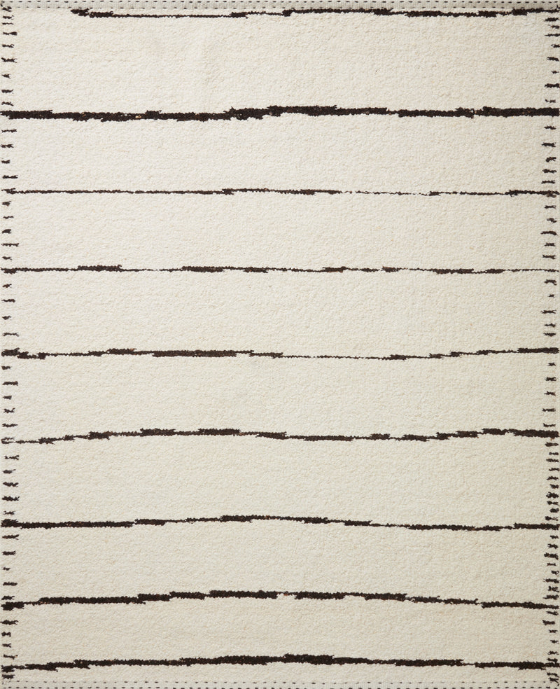 Loloi Rugs Roman Collection Rug in Ivory, Black - 4 x 6 feet