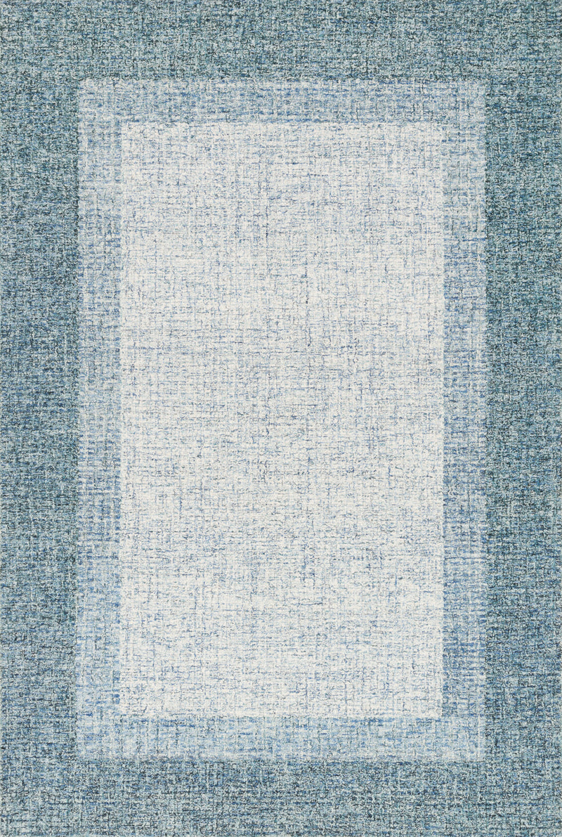 Loloi Rugs Rosina Collection Rug in Aqua - 7.8 x 9.8 feet