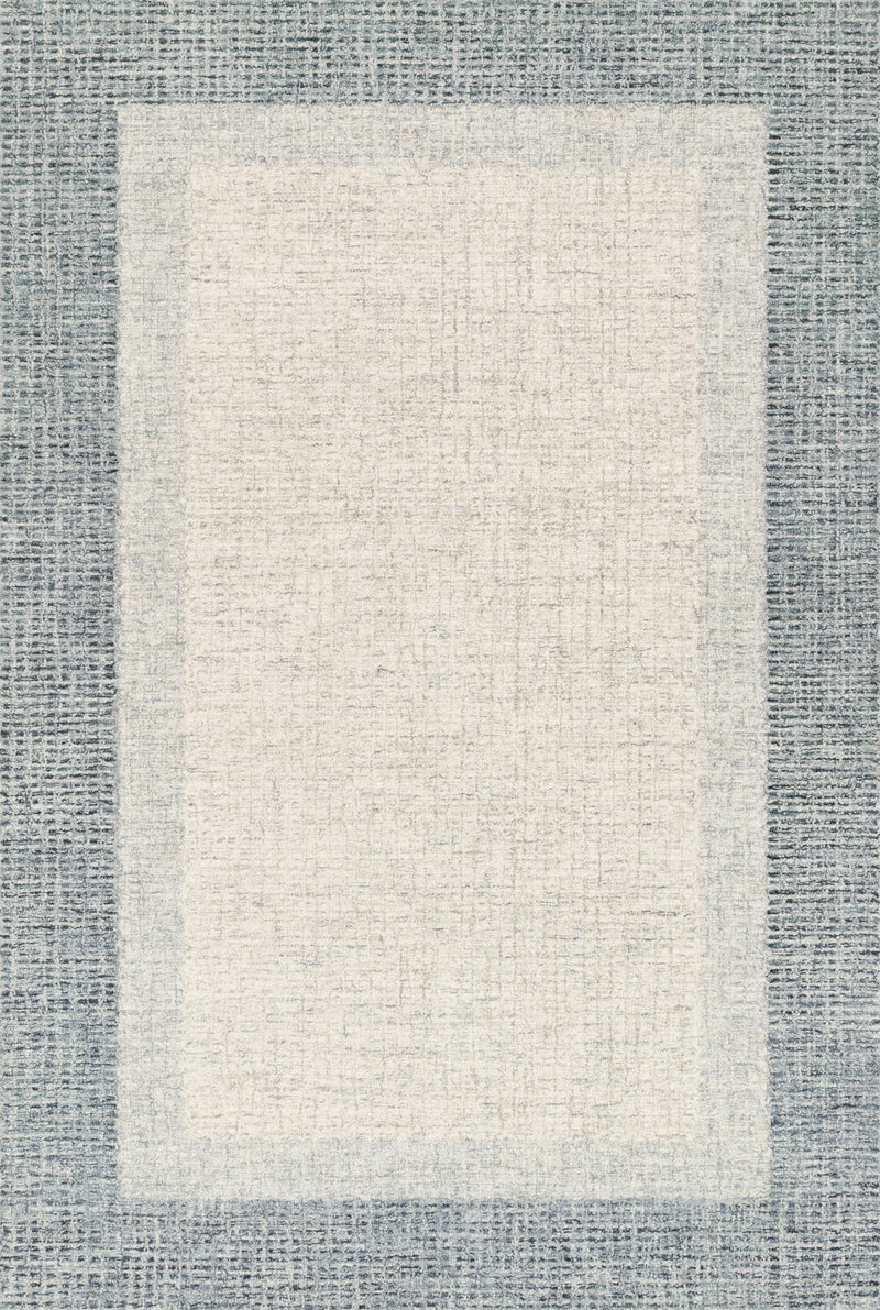 Loloi Rugs Rosina Collection Rug in Grey, Blue - 7.8 x 9.8 feet