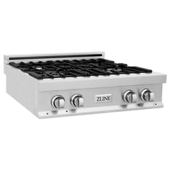 ZLINE 30 in. Rangetop with 4 Gas Burners with Brass Burners, RT-BR-30