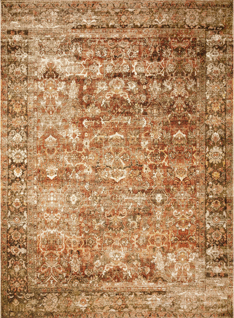 Loloi Rugs Sebastian Collection Rug in Rust, Tobacco - 10.5 x 13.8 feet