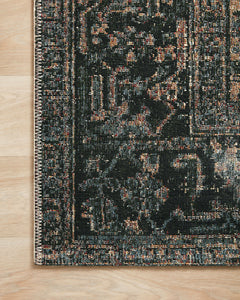 Loloi Rugs Sebastian Collection Rug in Ocean, Midnight - 10.5 x 13.8 feet