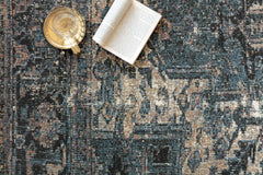 Loloi Rugs Sebastian Collection Rug in Ocean, Midnight - 10.5 x 13.8 feet